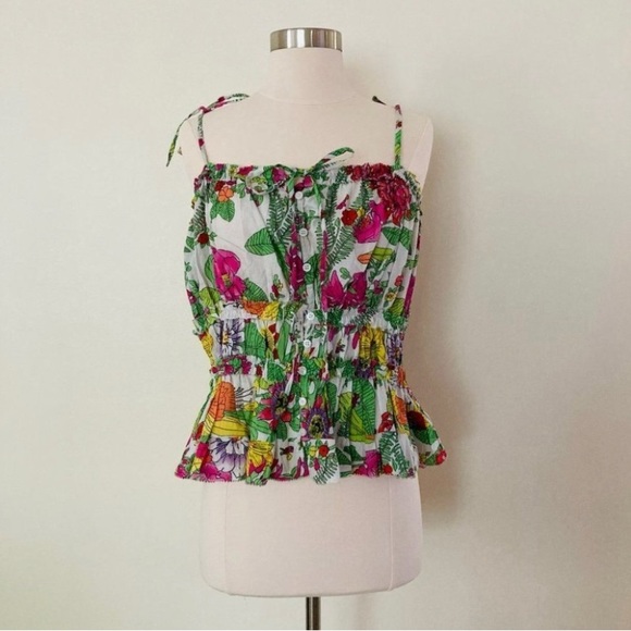 Love the Label Tank with Ties size XS Mitzie Print - Picture 3 of 9